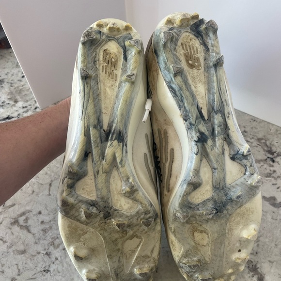 New Balance Burn X3 Men's Lacrosse Cleats in White Size 8.5 - Picture 5 of 6